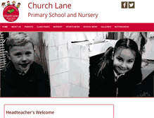 Tablet Screenshot of churchlaneprimary.org.uk